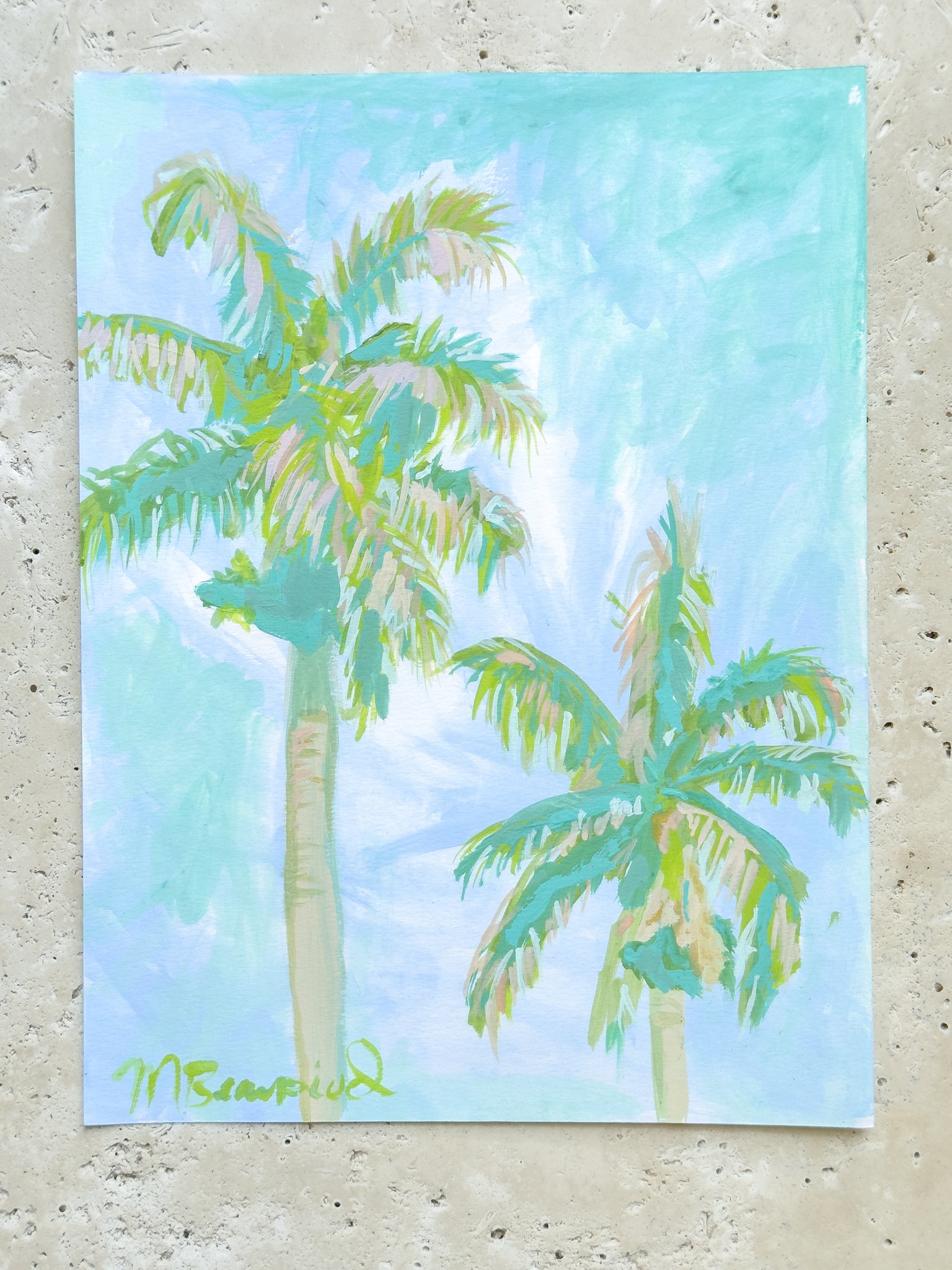 Double Mint Palms