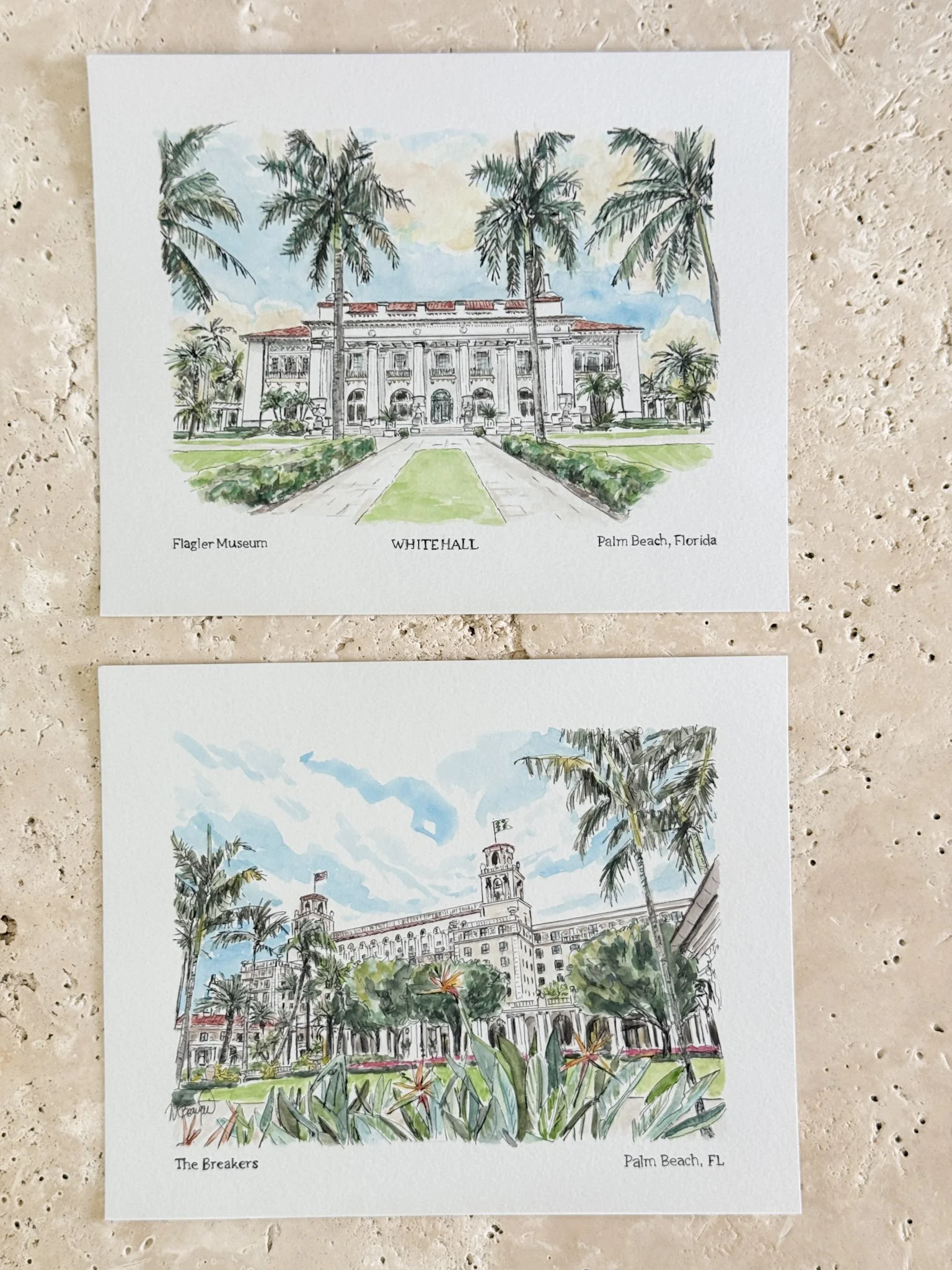 palm beach building watercolor-Doris & June-1.JPG
