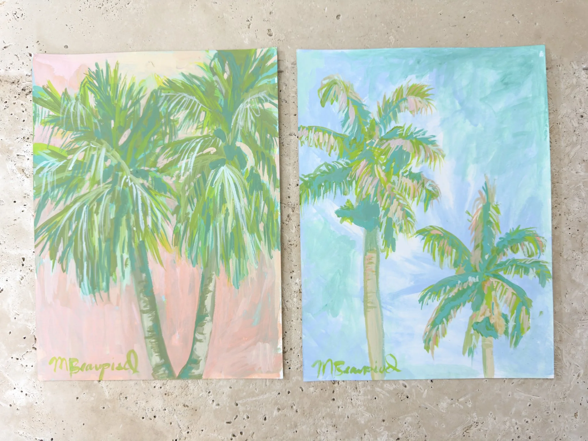 Palm Painting Set- Florida Palms Print-Doris & June-2.JPG