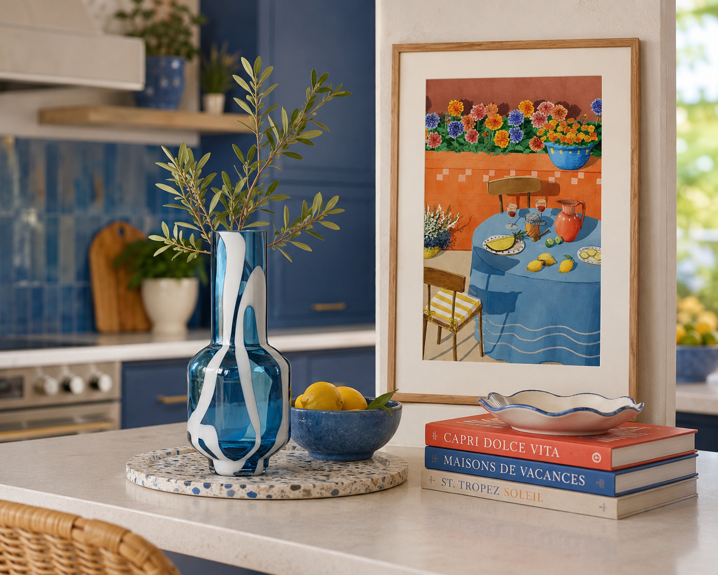 Vase bleu