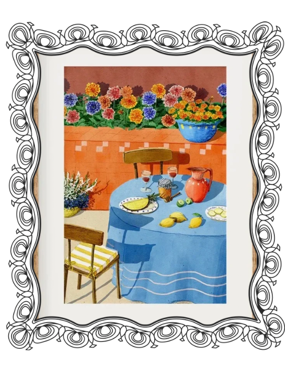 affiche encadré Garden moment Eva Halfers