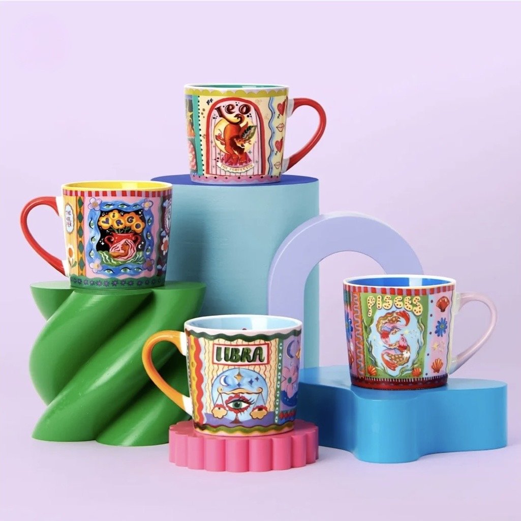 tasses horoscope colorées