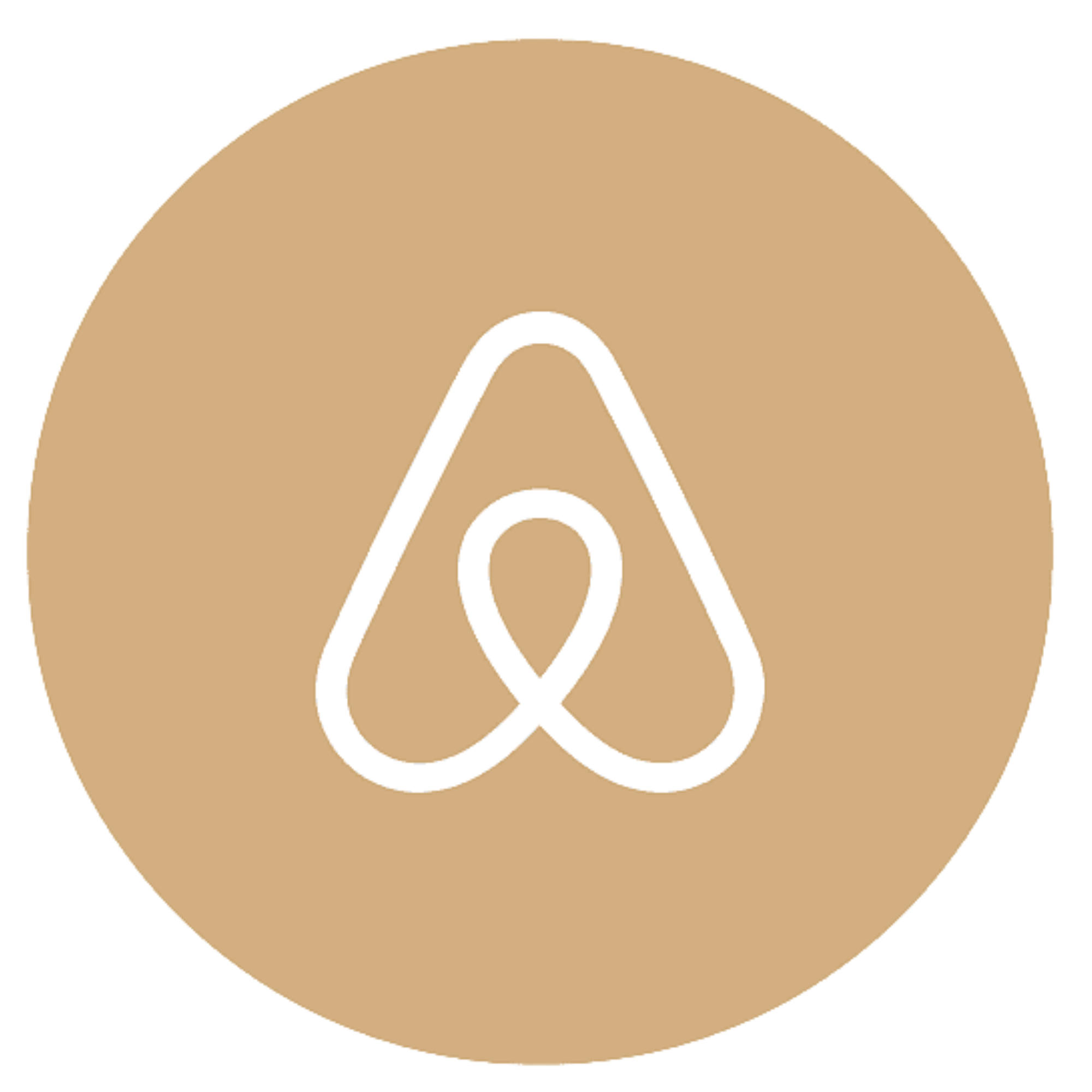 A stylized beige and white mountain with concentric patterns.