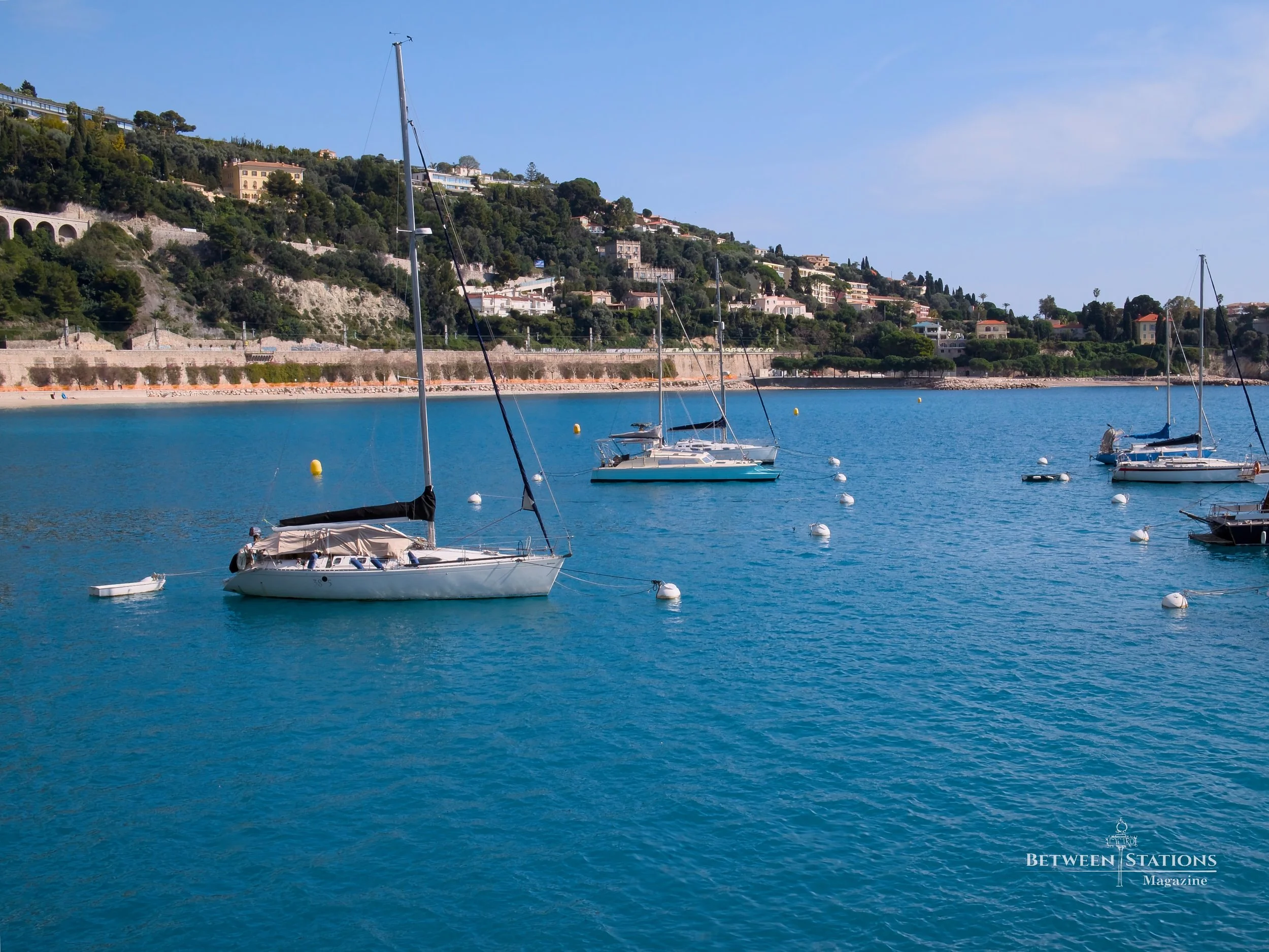 Moored boats-Villefranche-sur-Mer, France