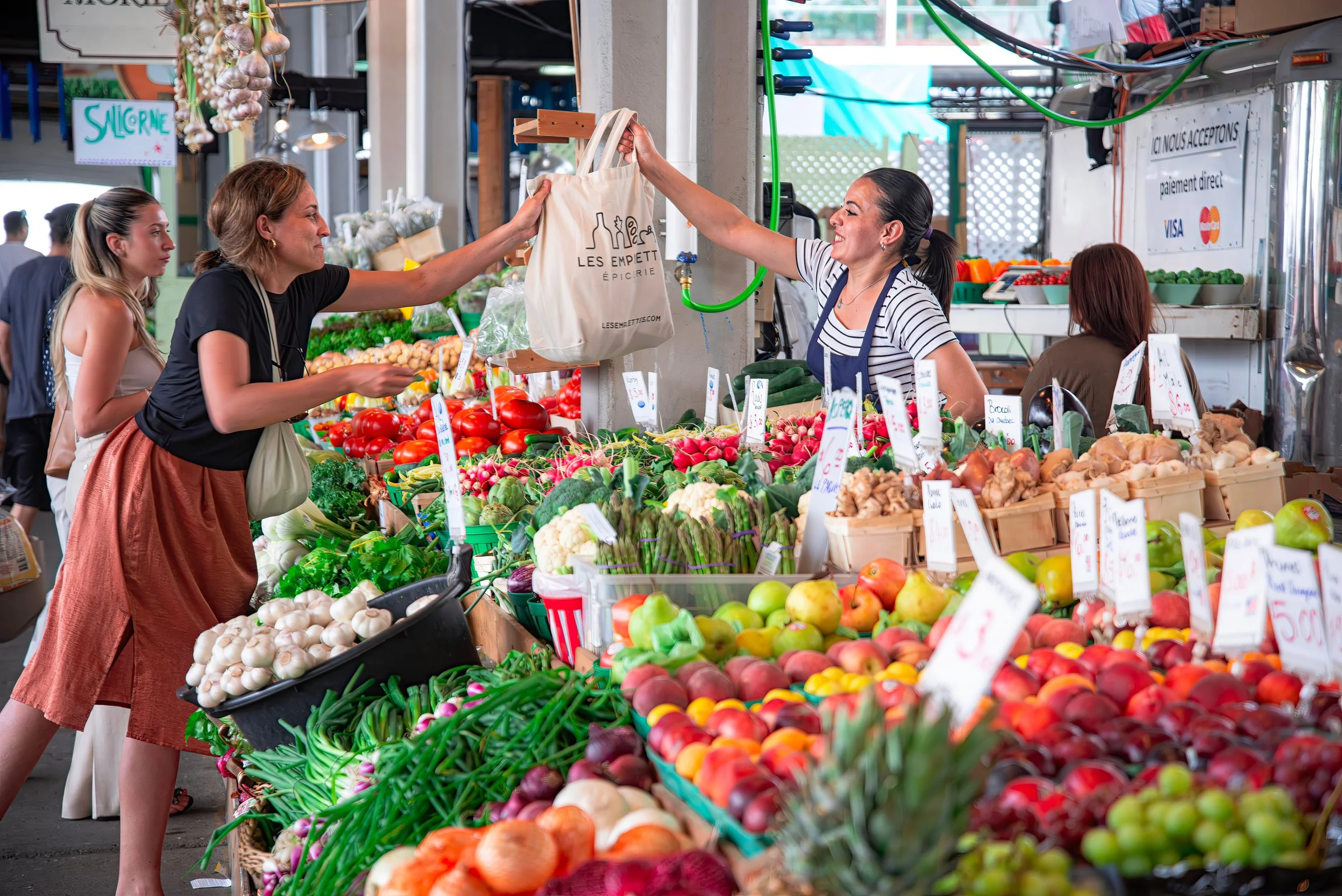 vibrant French outdoor market