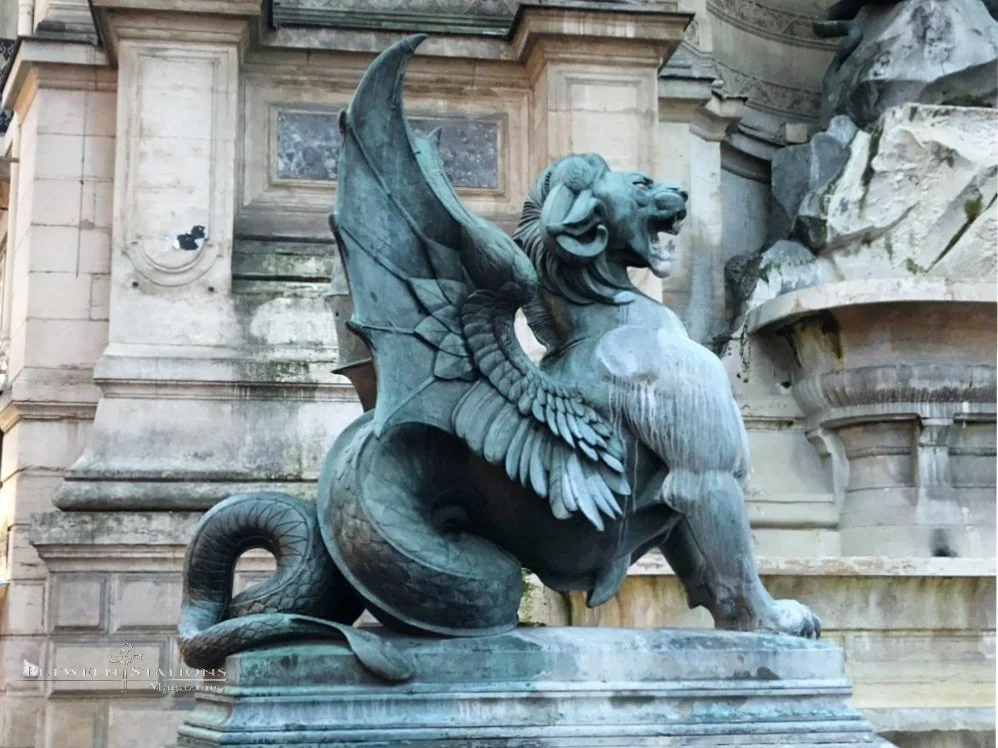 Gryphon Statue Saint-Germain-des-Prés Paris