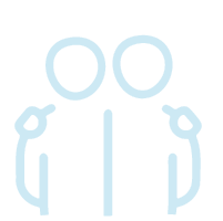 A blank, light blue background.