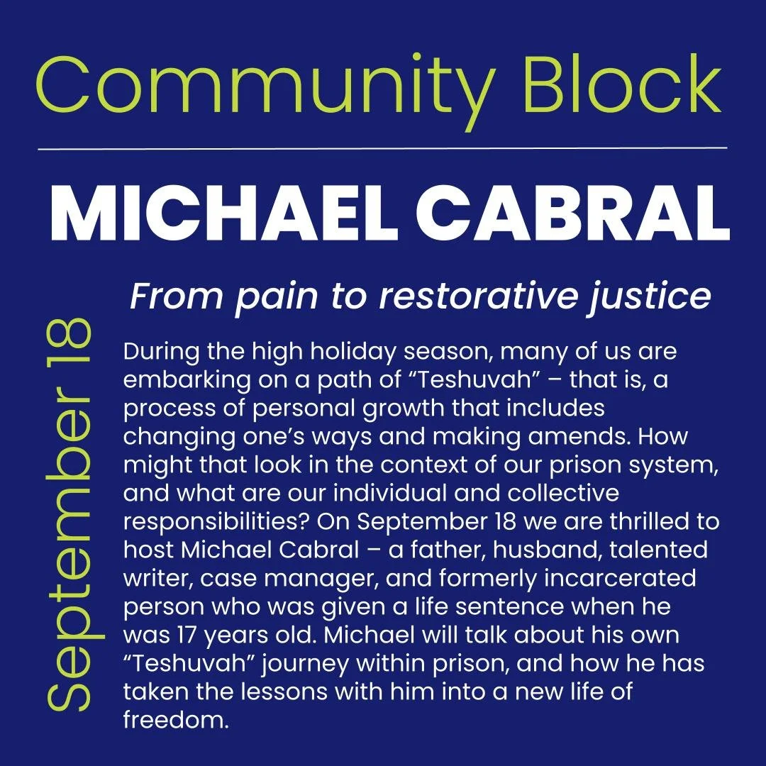 Community Block: Michael Cabral