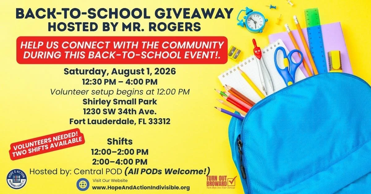 Register, Engage and Educate Voters - Back to School 