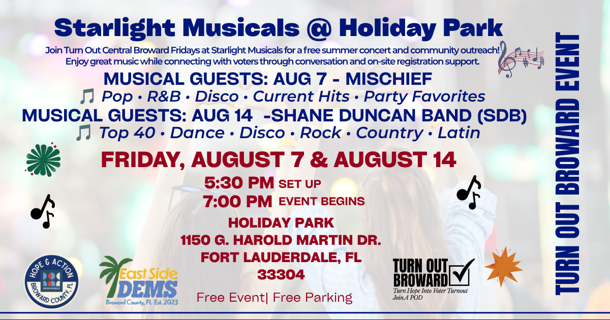 Register and Engage Voters- Starlight Musicals 