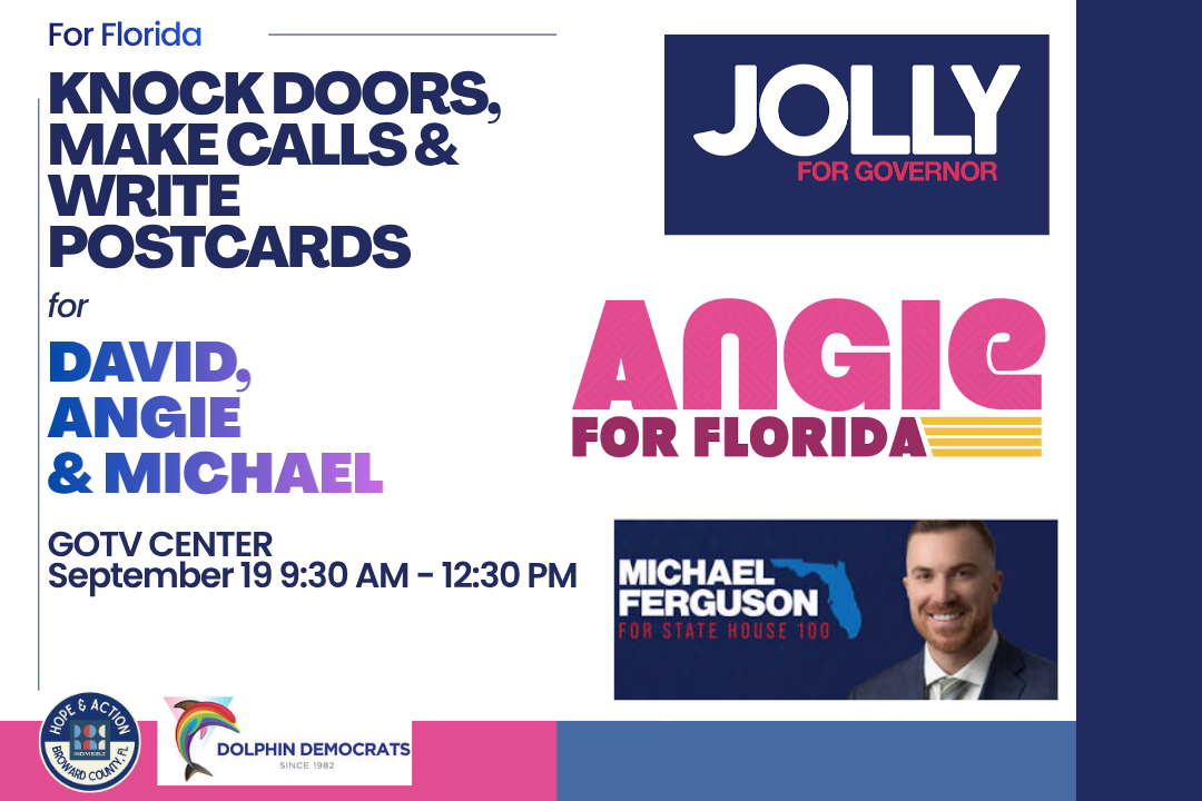 Get Out the Vote For David, Angie & Michael