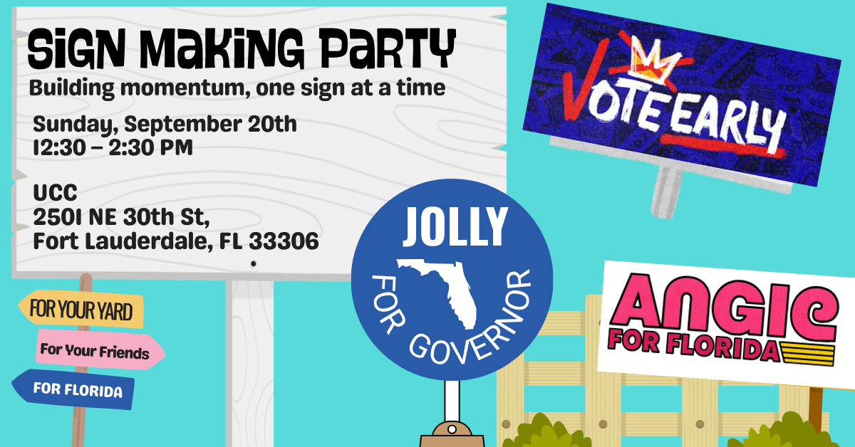 Hope &amp; Action Sign Making Party
