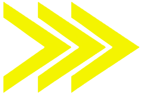 Three yellow chevrons pointing to the right on a black background.
