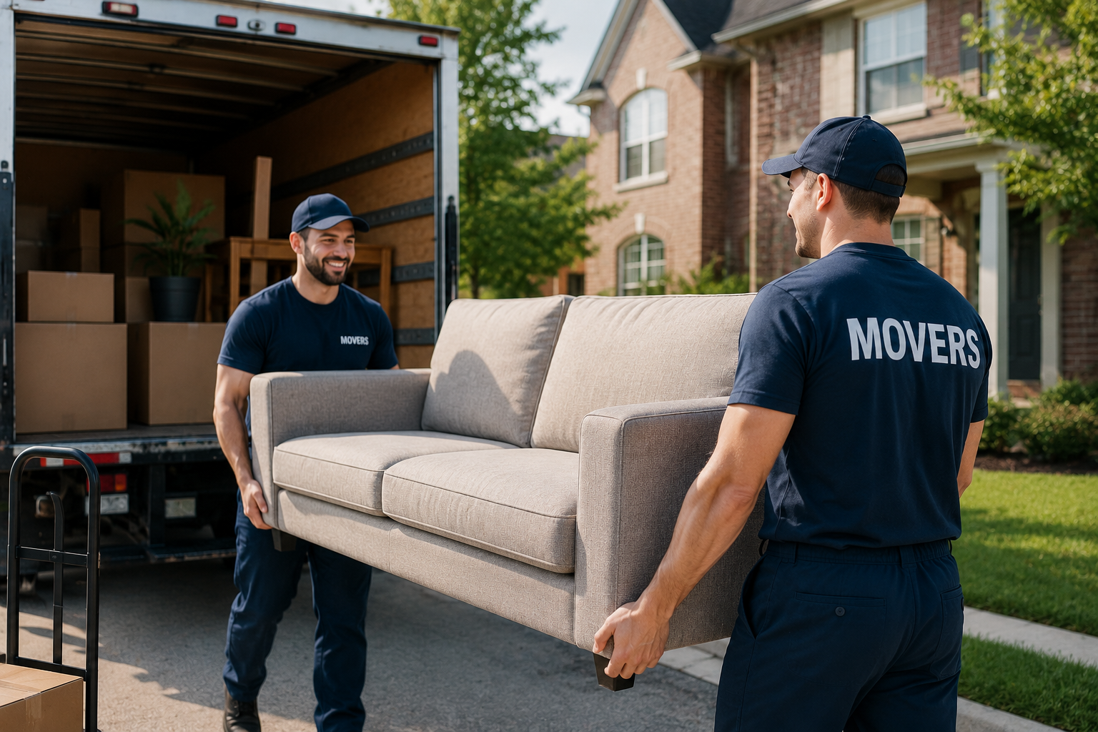 Professional movers assisting with senior relocation and downsizing services.