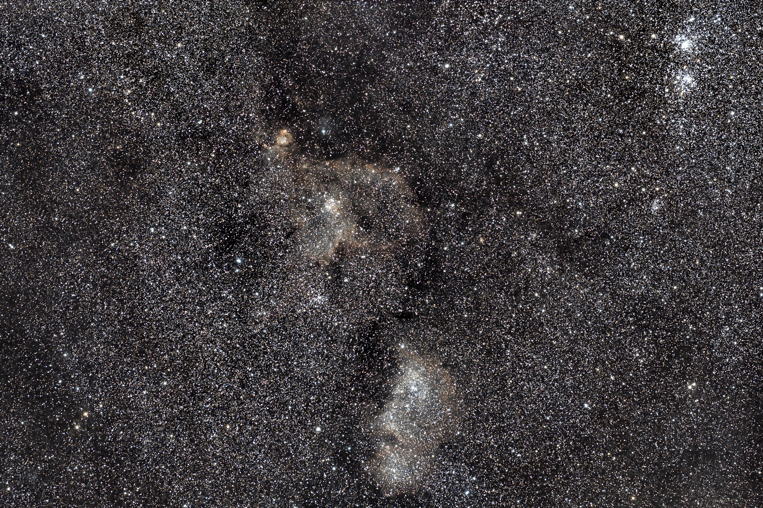 Heart and Soul Nebula + Persei Double Cluster
Canon T7 + Rokinon 135mm
141 Light Frames @ 45 Sec. F2.8 ISO 1600 + 30 Calibration
StarAdventurer 2i

9.28.2025