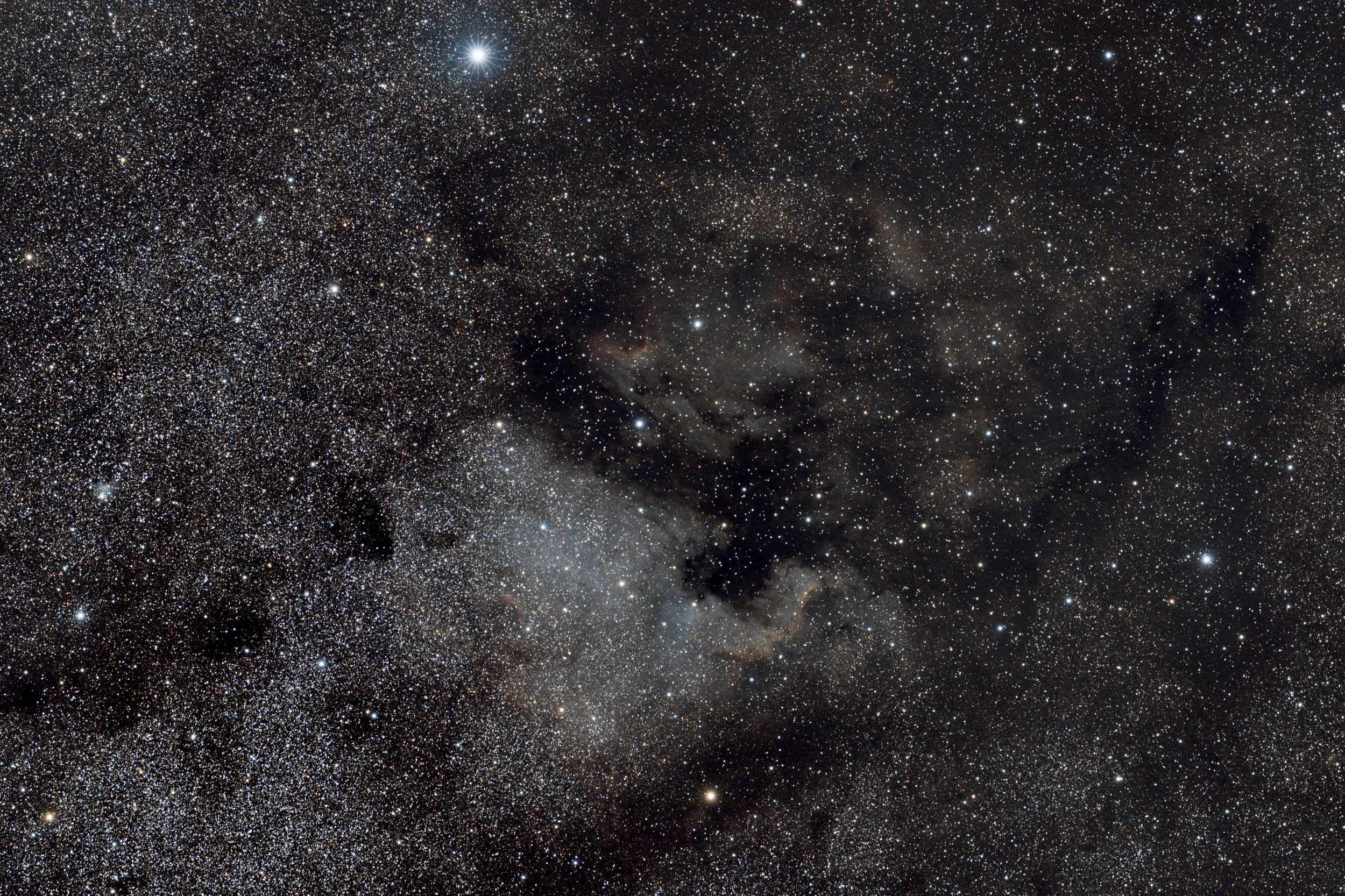 North American and Pelican Nebula
Canon T7 + Rokinon 135mm
122 Light Frames @ 45 Sec. F2.8 ISO 1600 + 30 Calibration
StarAdventurer 2i

9.19.2025