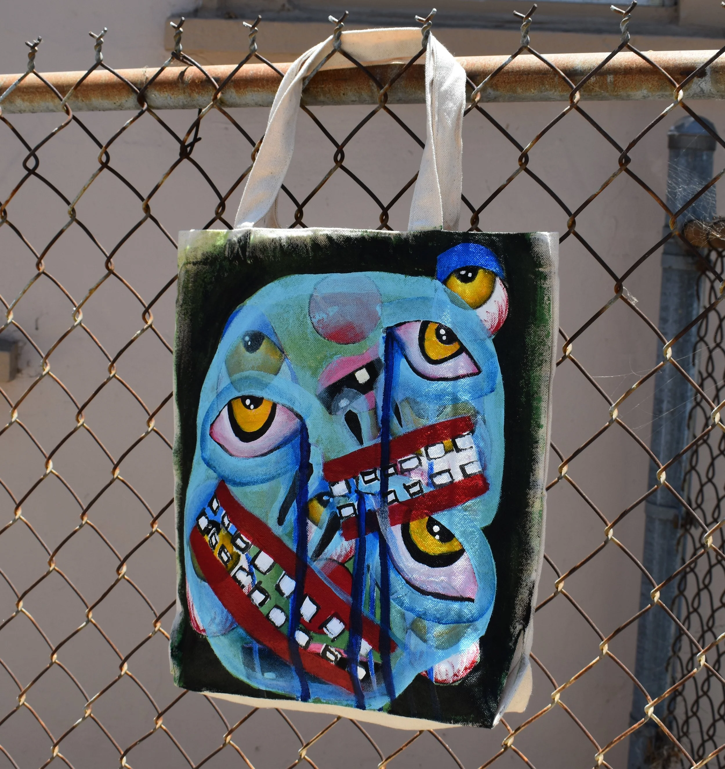 Hand-Painted Tote Bag