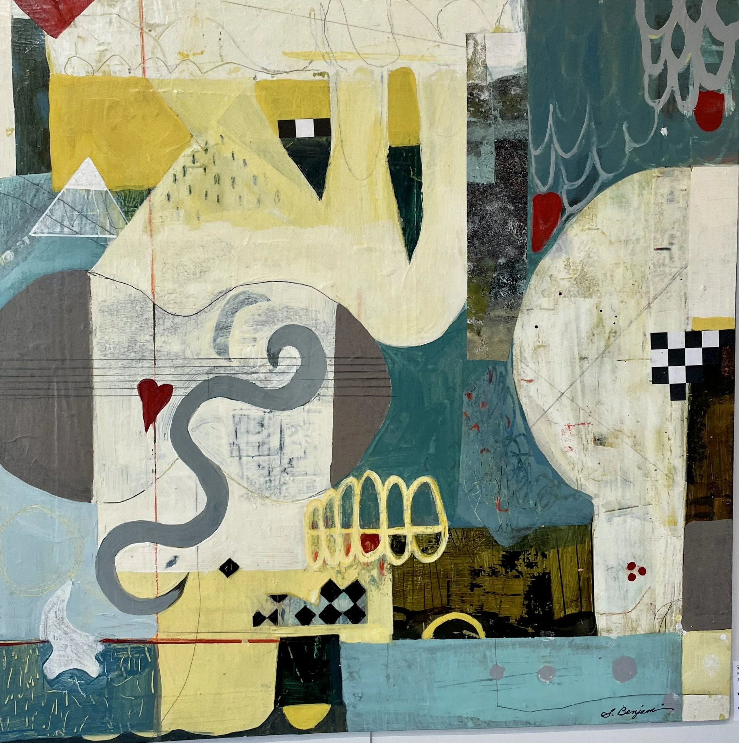 Canyon Music | 24x24 | Wood Panel