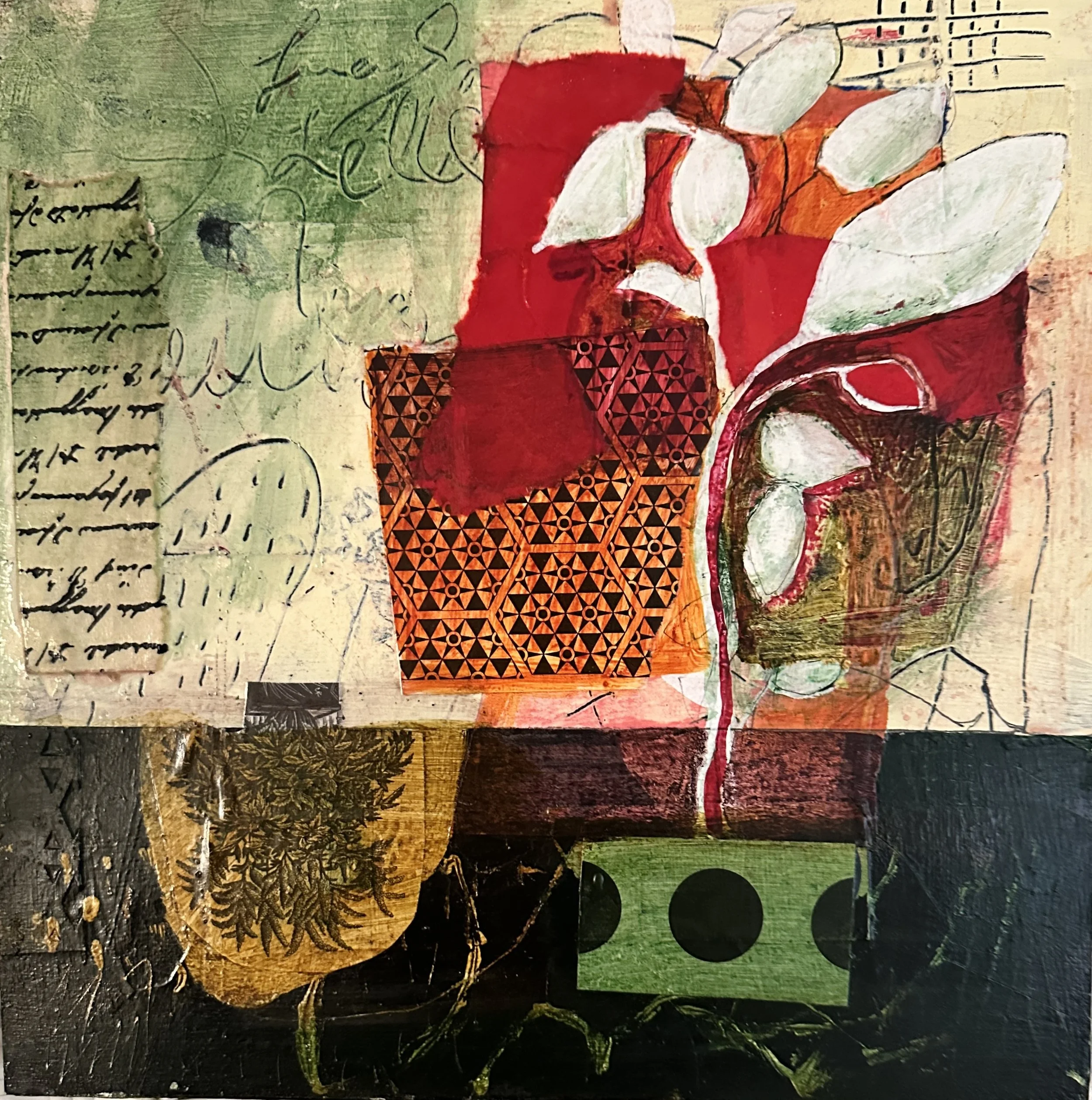 Flora 2 | 12x12 | Wood Panel