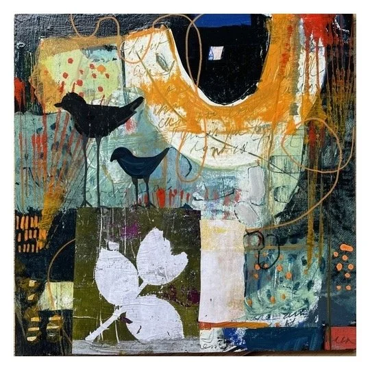 Birds of a Feather | 12x12 | Wood Panel