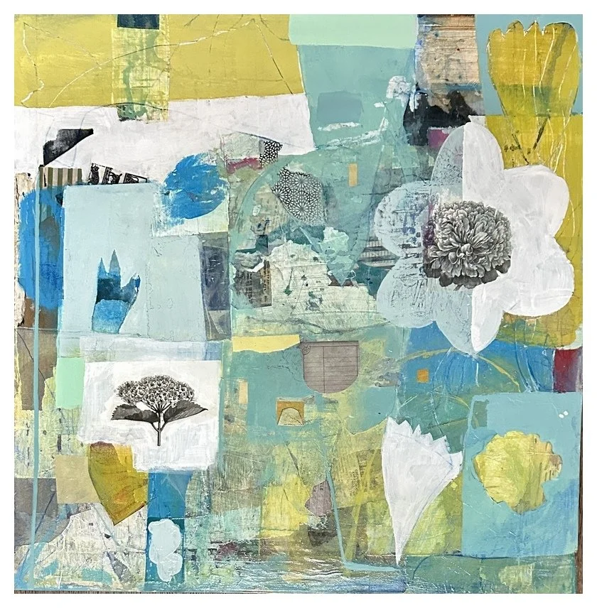 Coastal Bloom | 36x36 |  Gallery Canvas 
