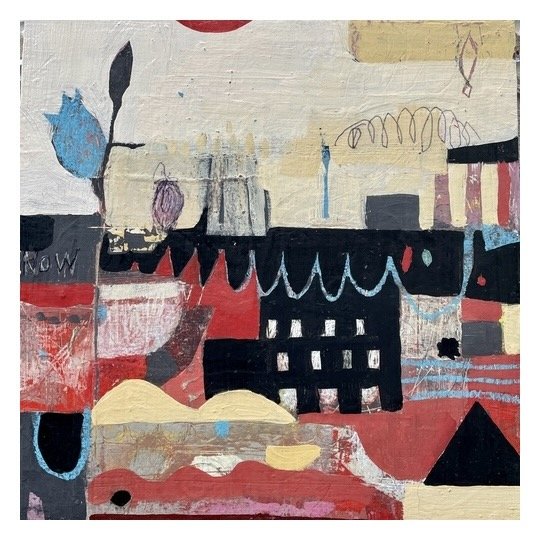 On the Outskirts | 12x12 | Wood Panel