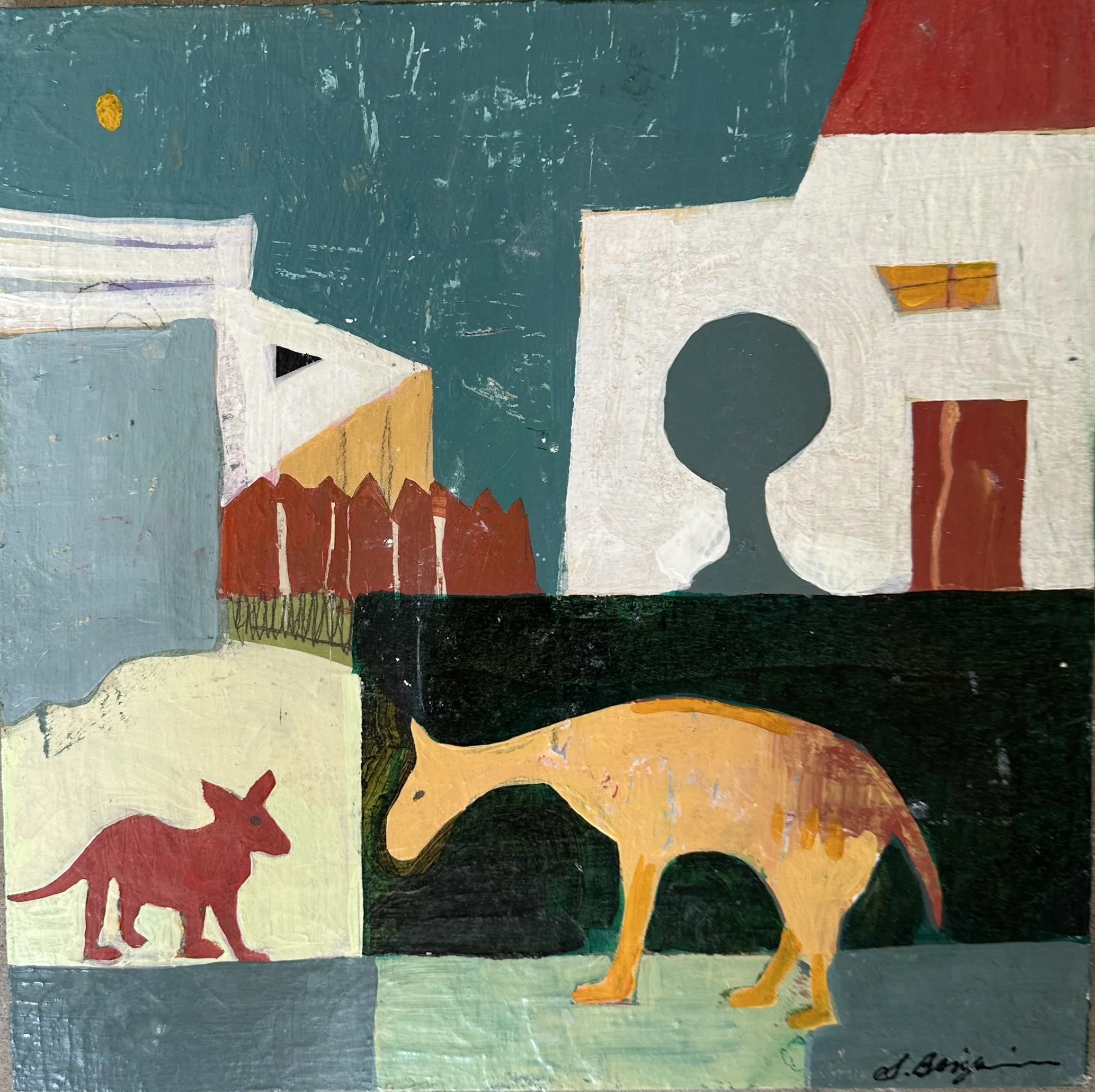 Unexpected Encounter | 12x12 | Wood Panel