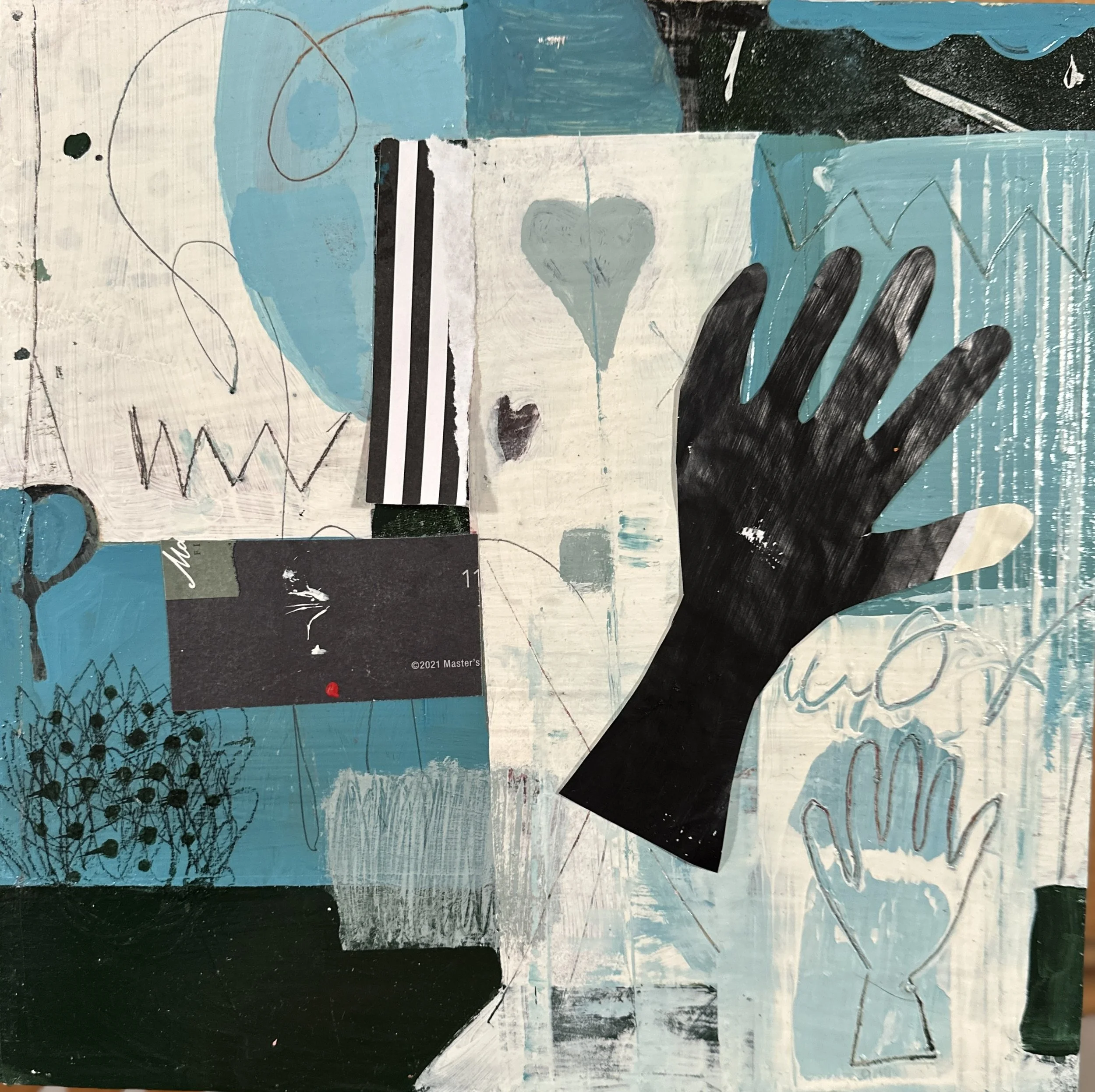 Take My Hand | 12x12 | Wood Panel