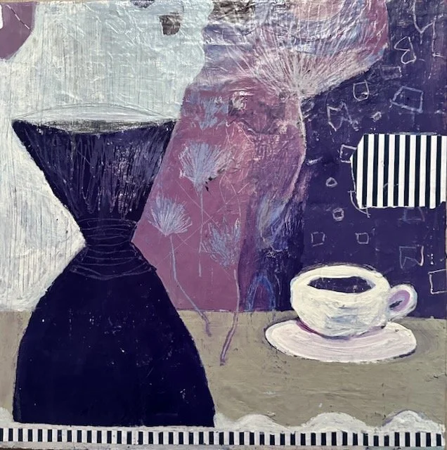 Purple Kitchen | 18x18 | Wood Panel