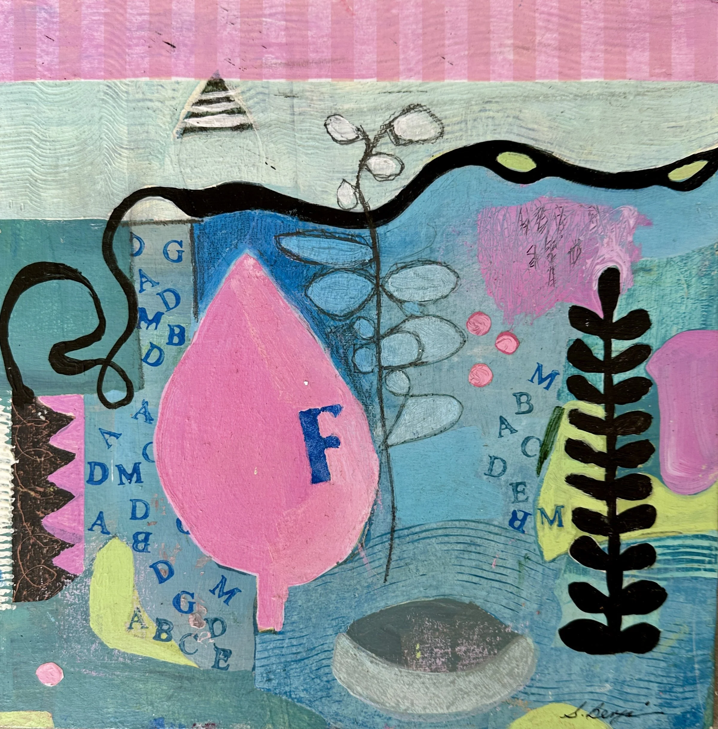 Under the Sea | 12x12 | Wood Panel