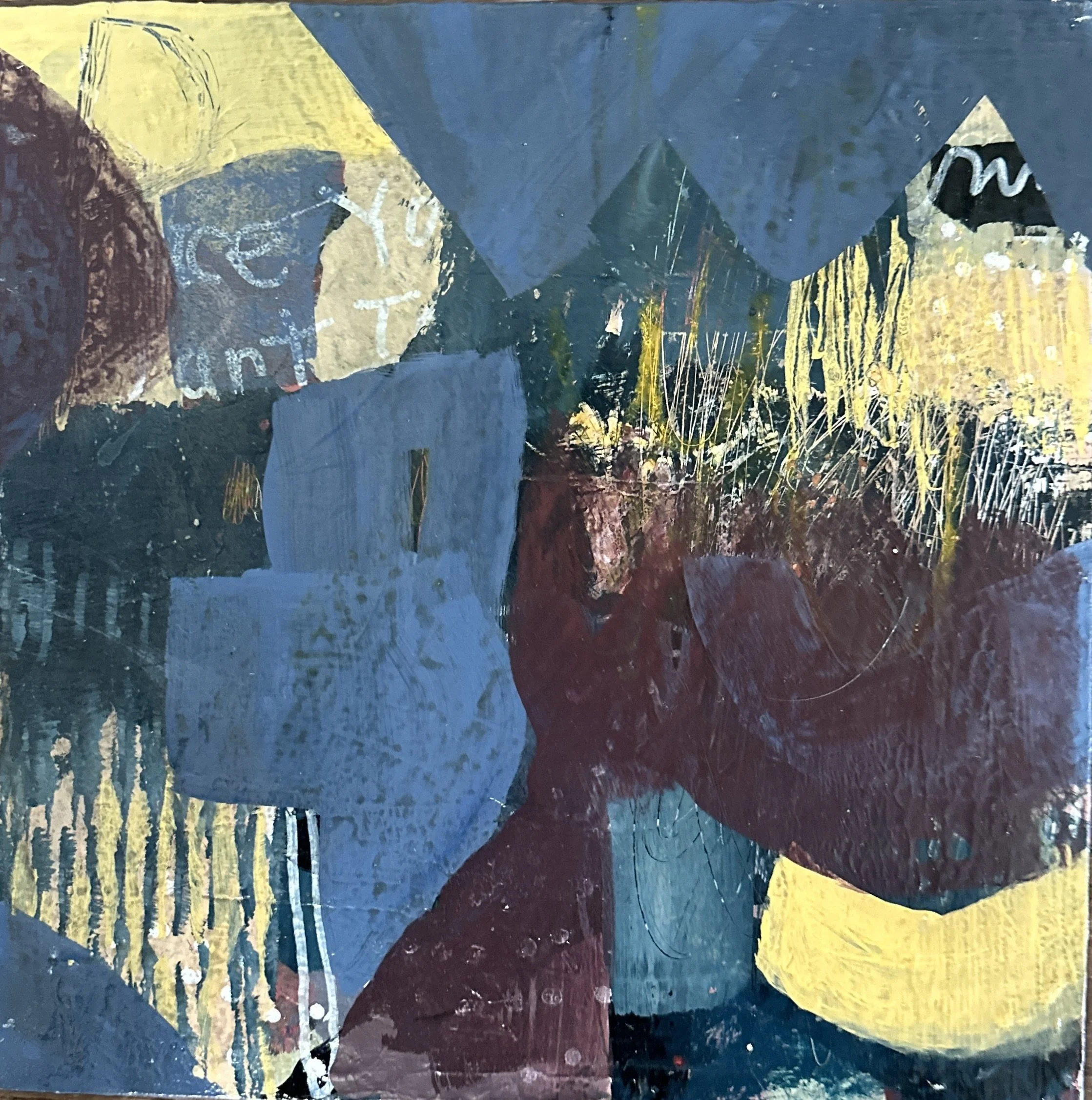 Night Walk | 12x12 | Wood Panel