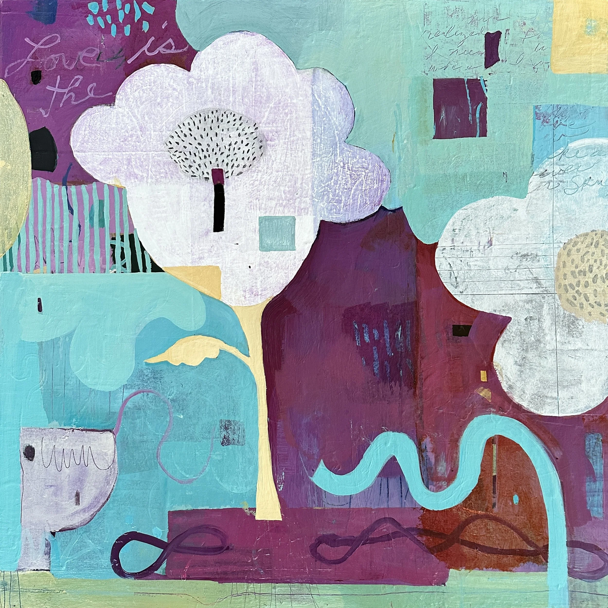 Lotus Bloom | 36x36 | Canvas