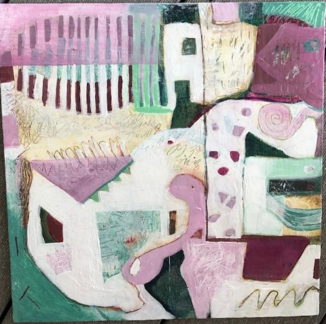The House in Eaglerock Canyon | 12x12 | Wood Panel