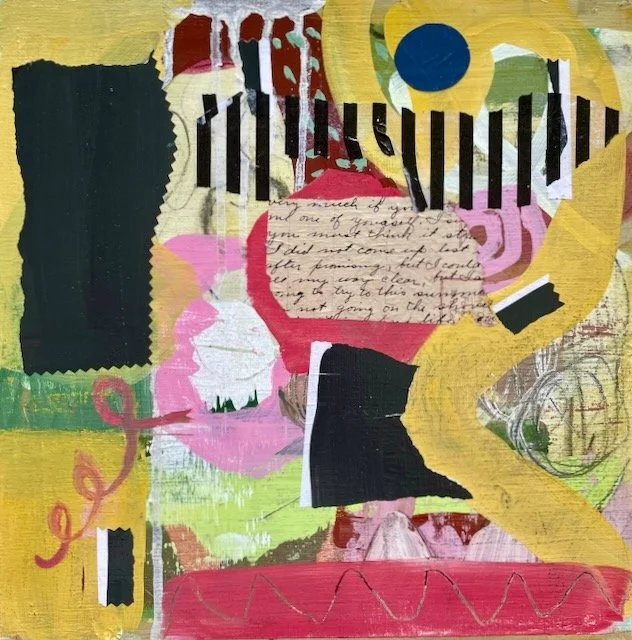 Summer Collage 1 | 12x12 | Wood Panel