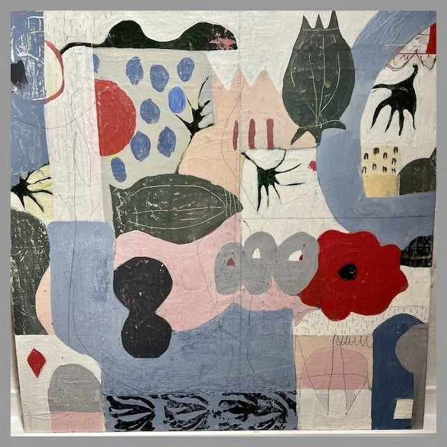 Blue Garden | 12x12 | Wood Panel
