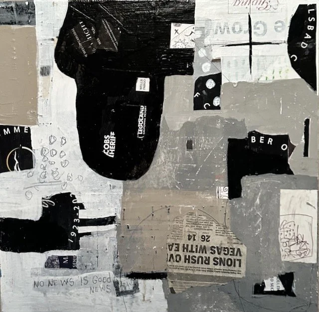 No News is Good News | 18x18 | Wood Panel