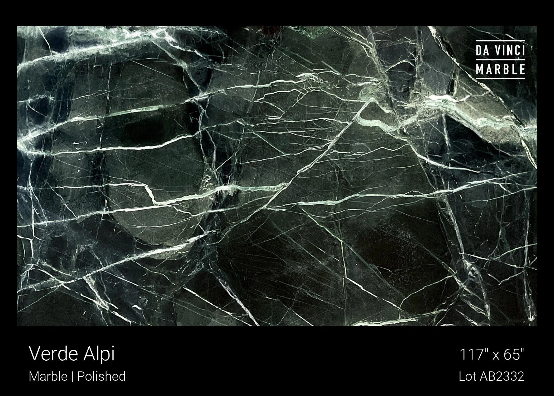 Verde Alpi marble slab from Da Vinci Marble