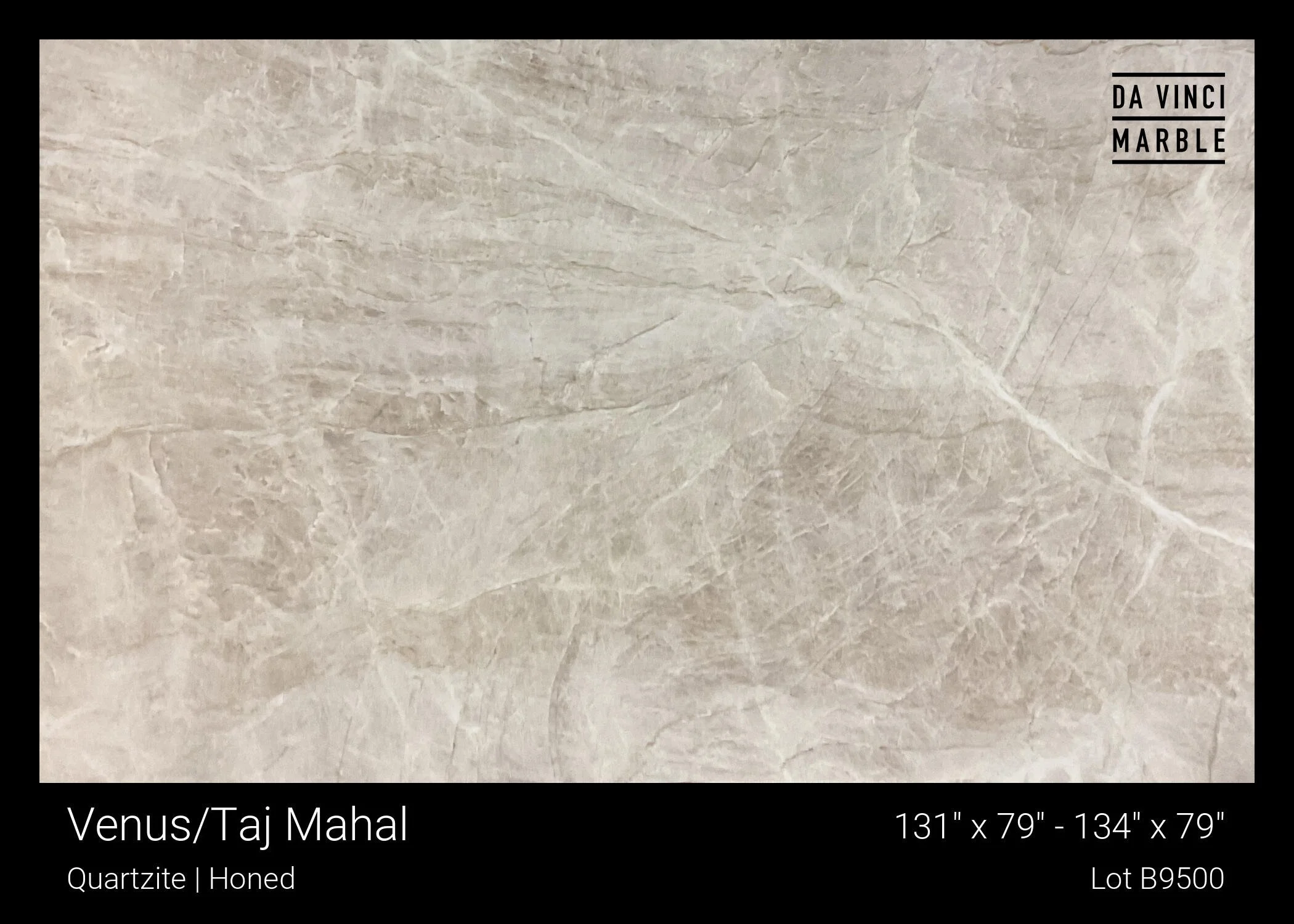 Taj Mahal quartzite slab from Da Vinci Marble