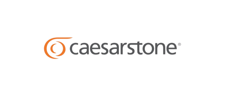 Logo of Caesarstone, the world's largest manufacturer of man-made quartz slabs.