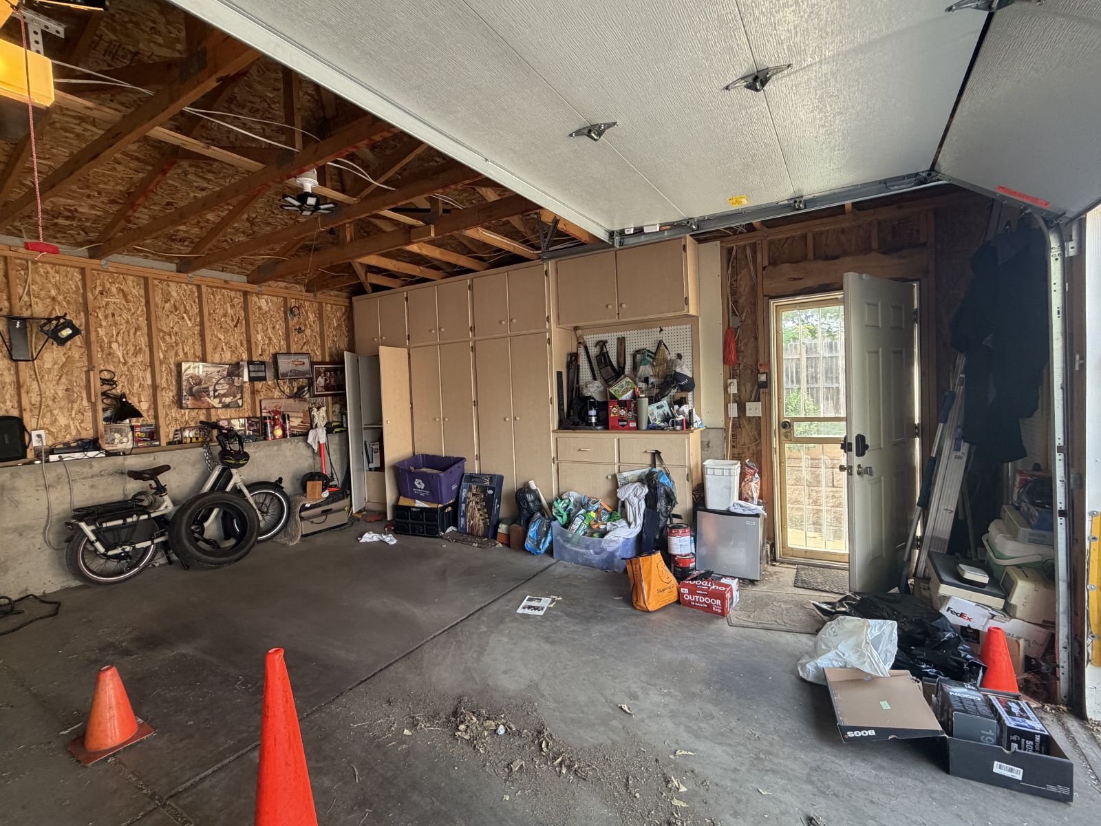 BEFORE…There was great storage already in this space but it wasn't being used effectively.