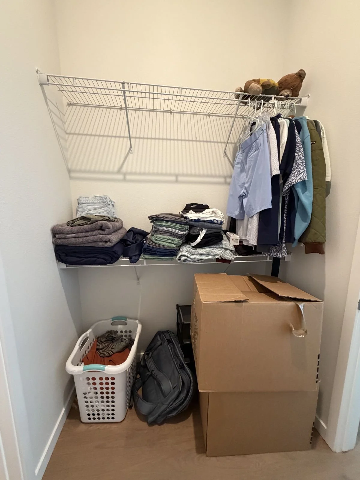 BEFORE…this isn't a functioning closet!