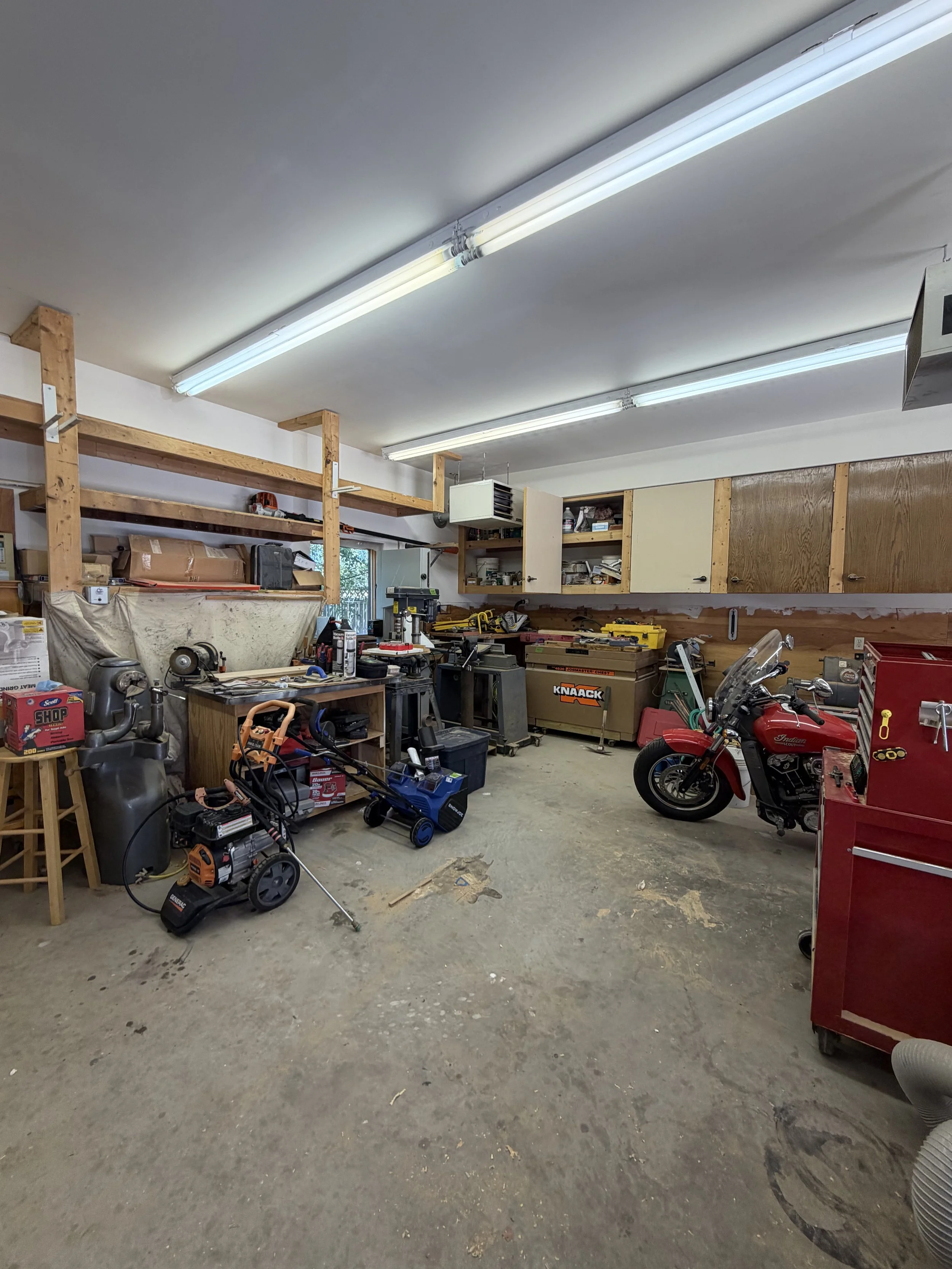 AFTER…The client, a woodworker, can finally access his tools of the trade again.