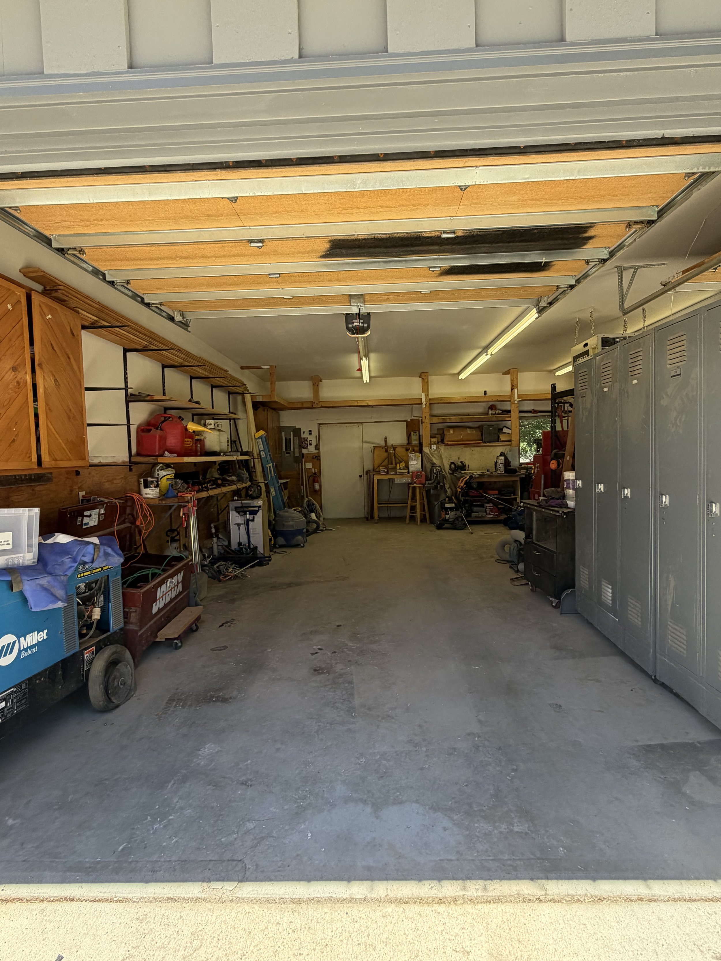 AFTER…Restored to its original purpose as a car storage place!