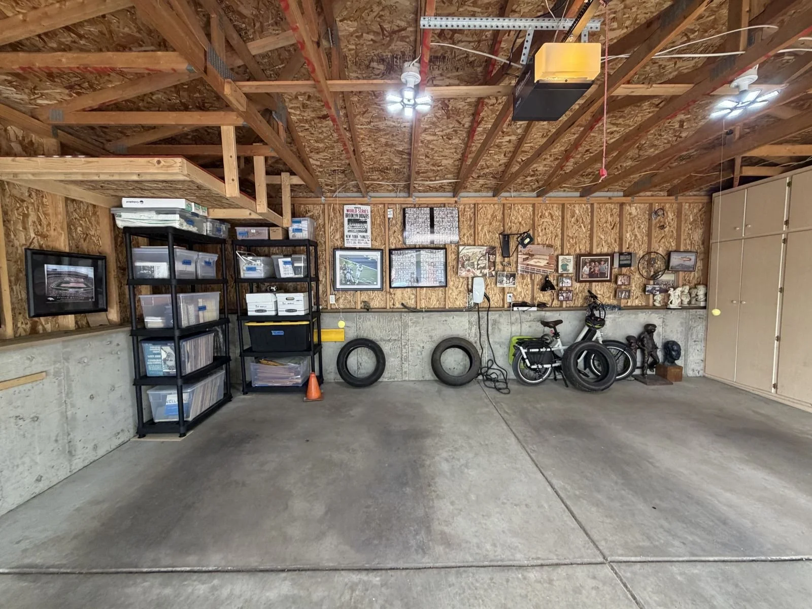 AFTER…Nothing says you can't use your garage walls as gallery walls!