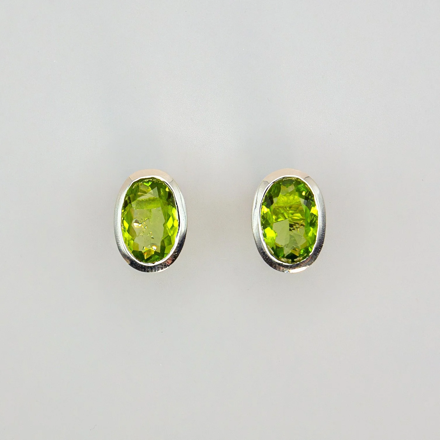 Peridot Stud Earrings