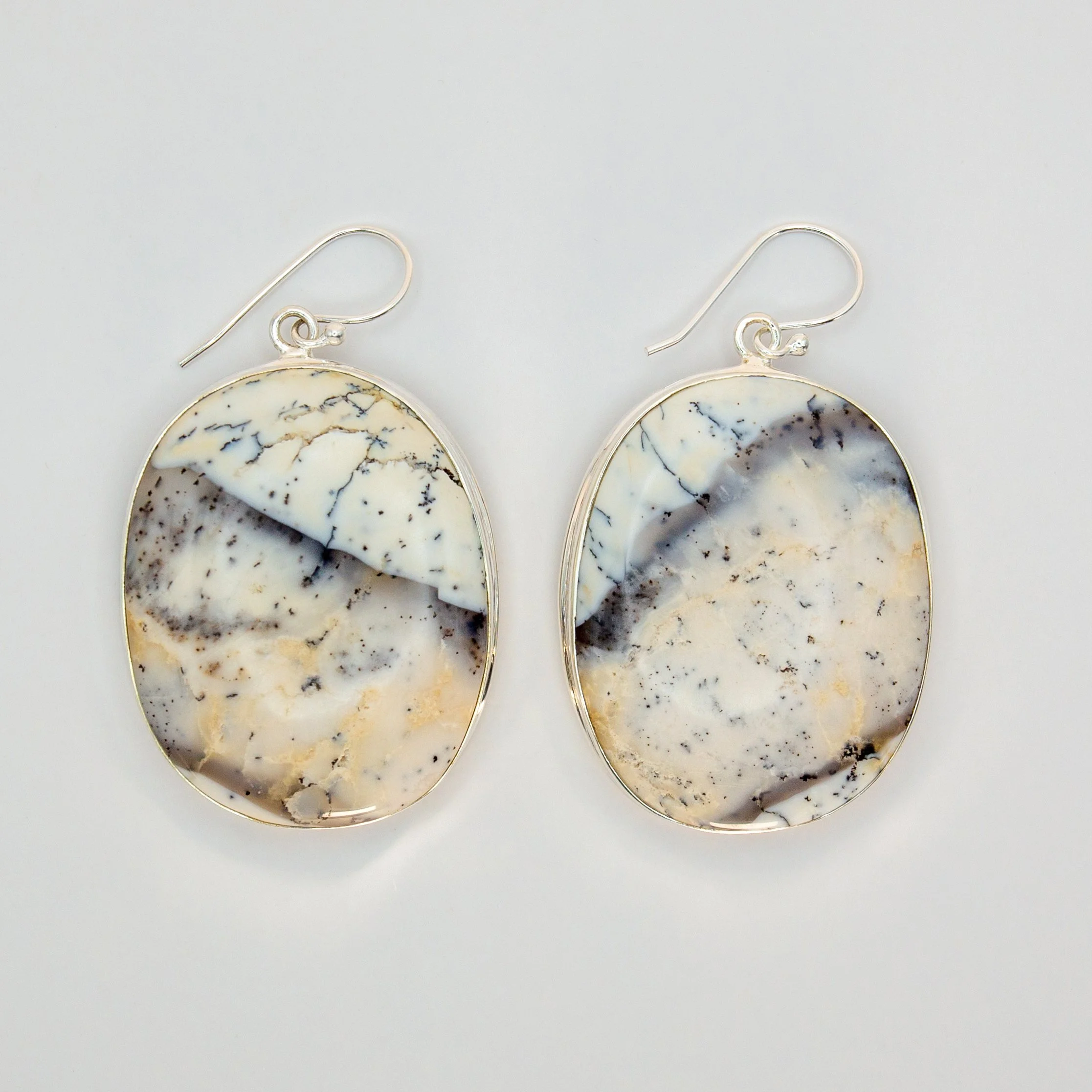 Dendrite Opal Earrings