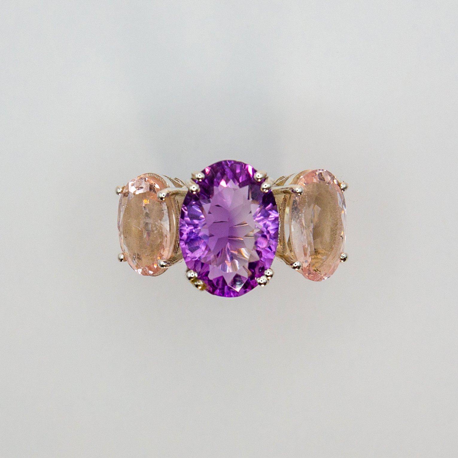 Amethyst & Morganite Ring