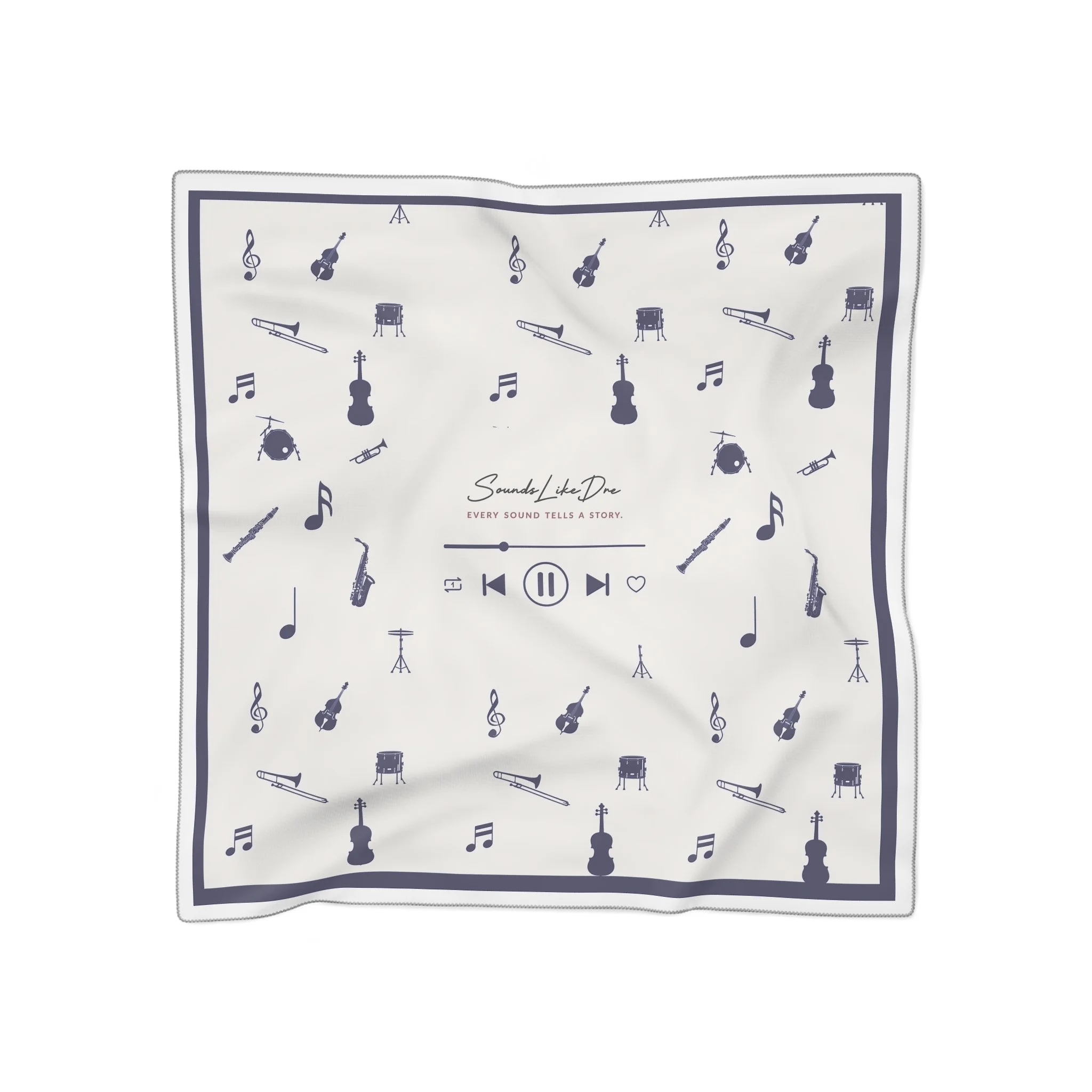 Sounds Like Dre Music Scarf- Navy