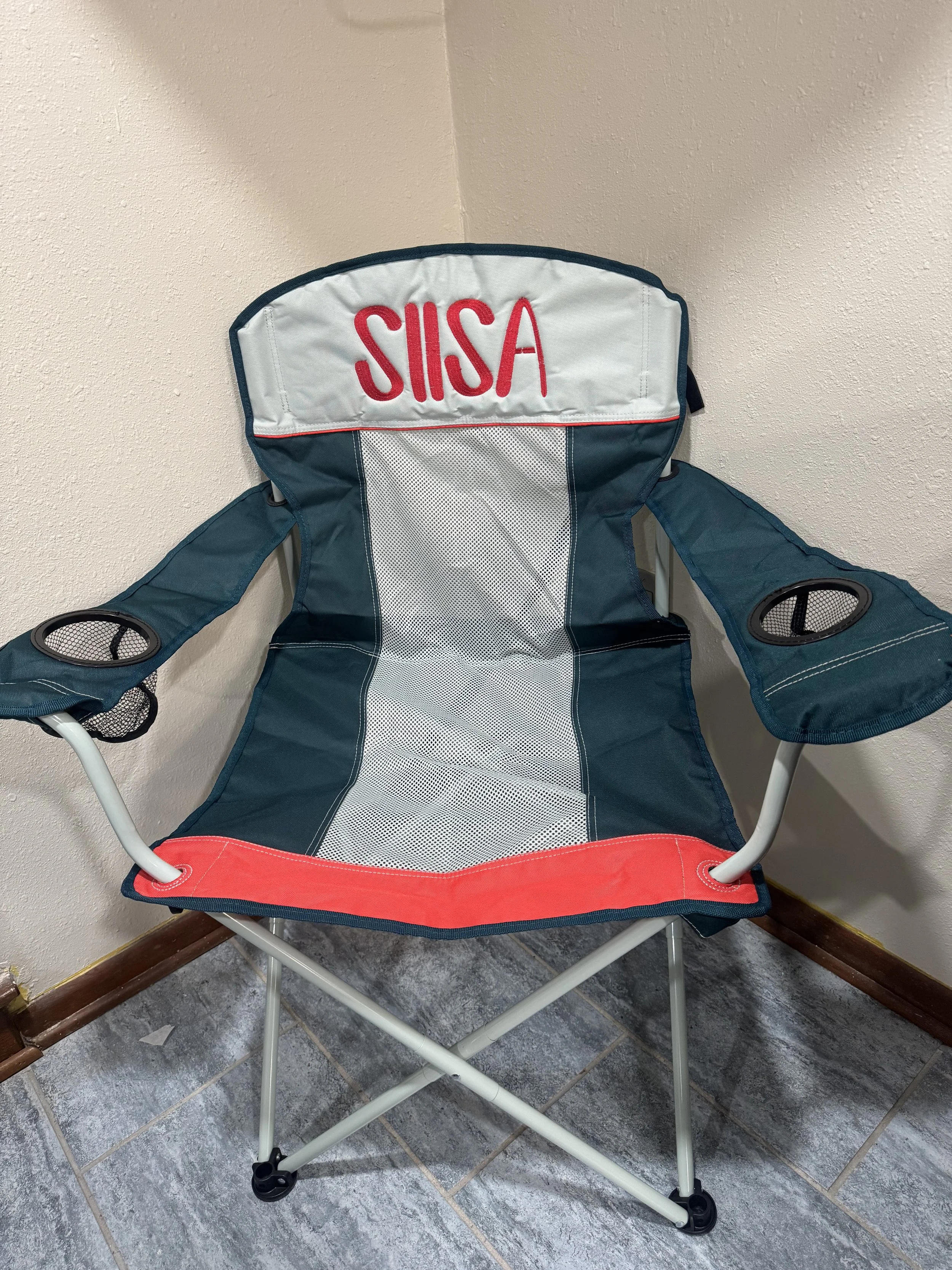 Embroidered Lawn Chairs