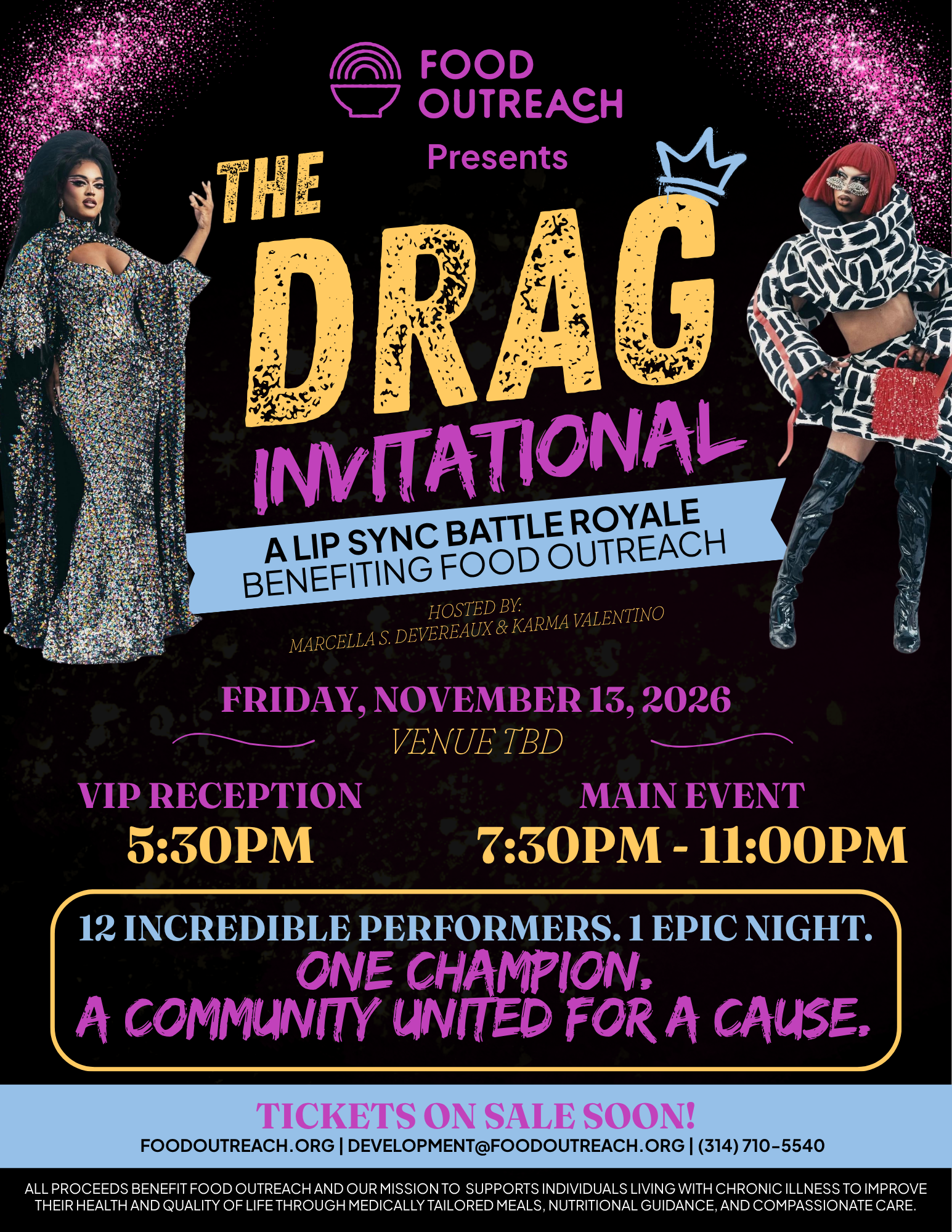 Food Outreach Presents:  The Drag Invitational